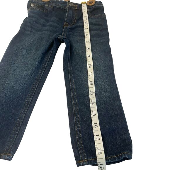 Carter’s 2T Toddler Jeans Suspenders Blue Denim Pants Unisex Kidswear Fall Fit - Picture 6 of 10
